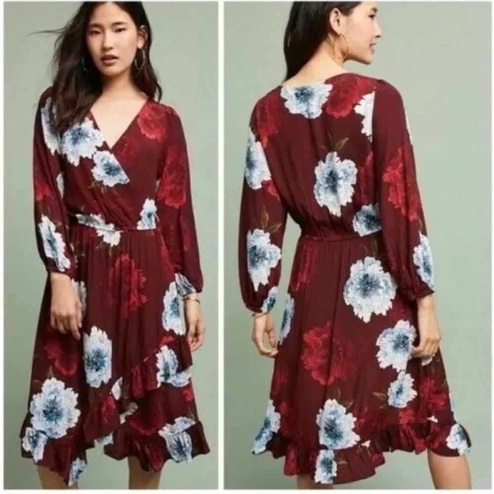 Anthropologie Plenty by Tracy Reese cross wrap Aleah  Wrap Dress small